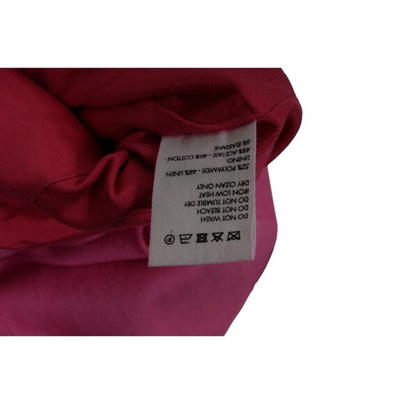 Jacquemus Womens La Robe Limao Halter Neck Dress Size 34 4 Pink Linen Polyester - Picture 10 of 12